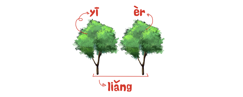 Two in Chinese 二/兩