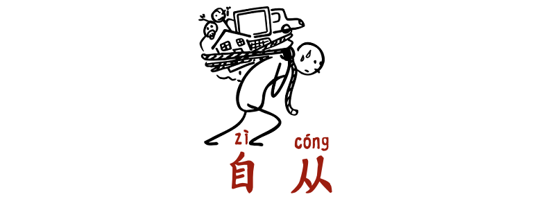 Since in Chinese zicong 自从