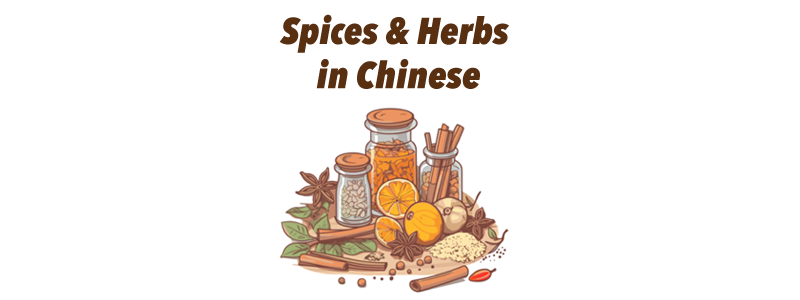 Spices & Herbs in Chinese