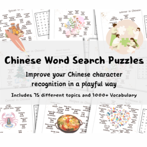 Chinese Word Search Puzzle