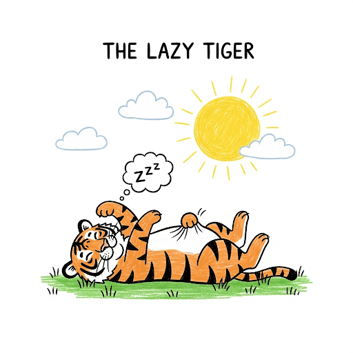 lazy tiger
