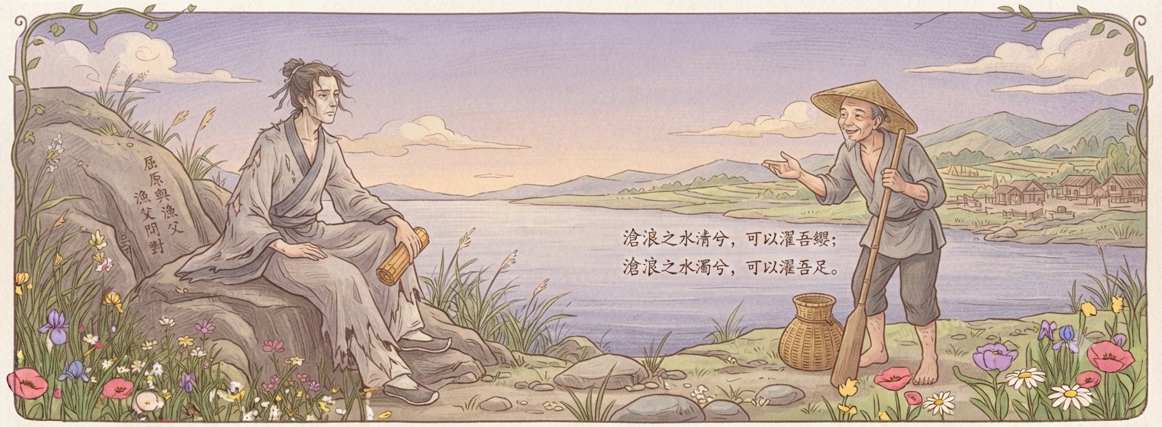Qu Yuan illustration