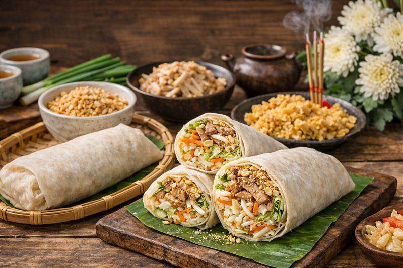 潤餅 — Taiwanese spring roll wrap