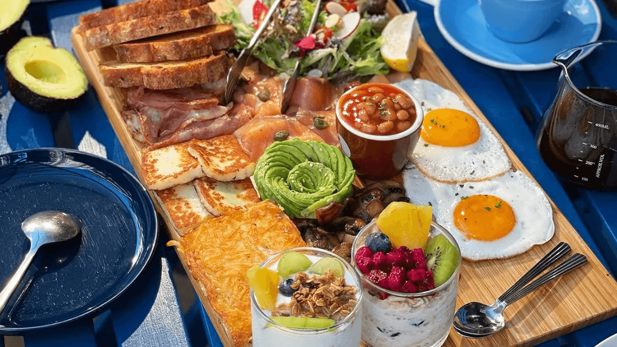 Western Breakfast in Chinese