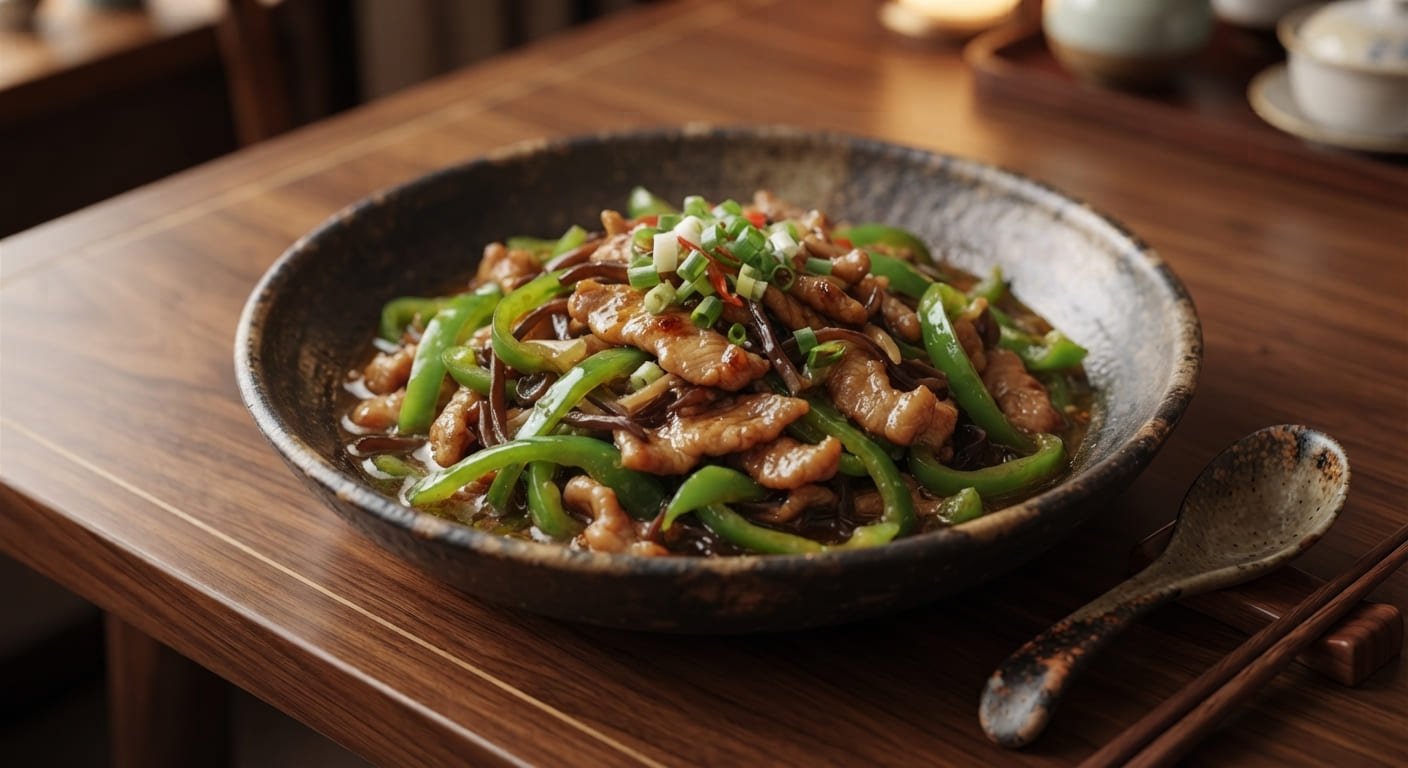 Stir-Fried Pork with Green Peppers