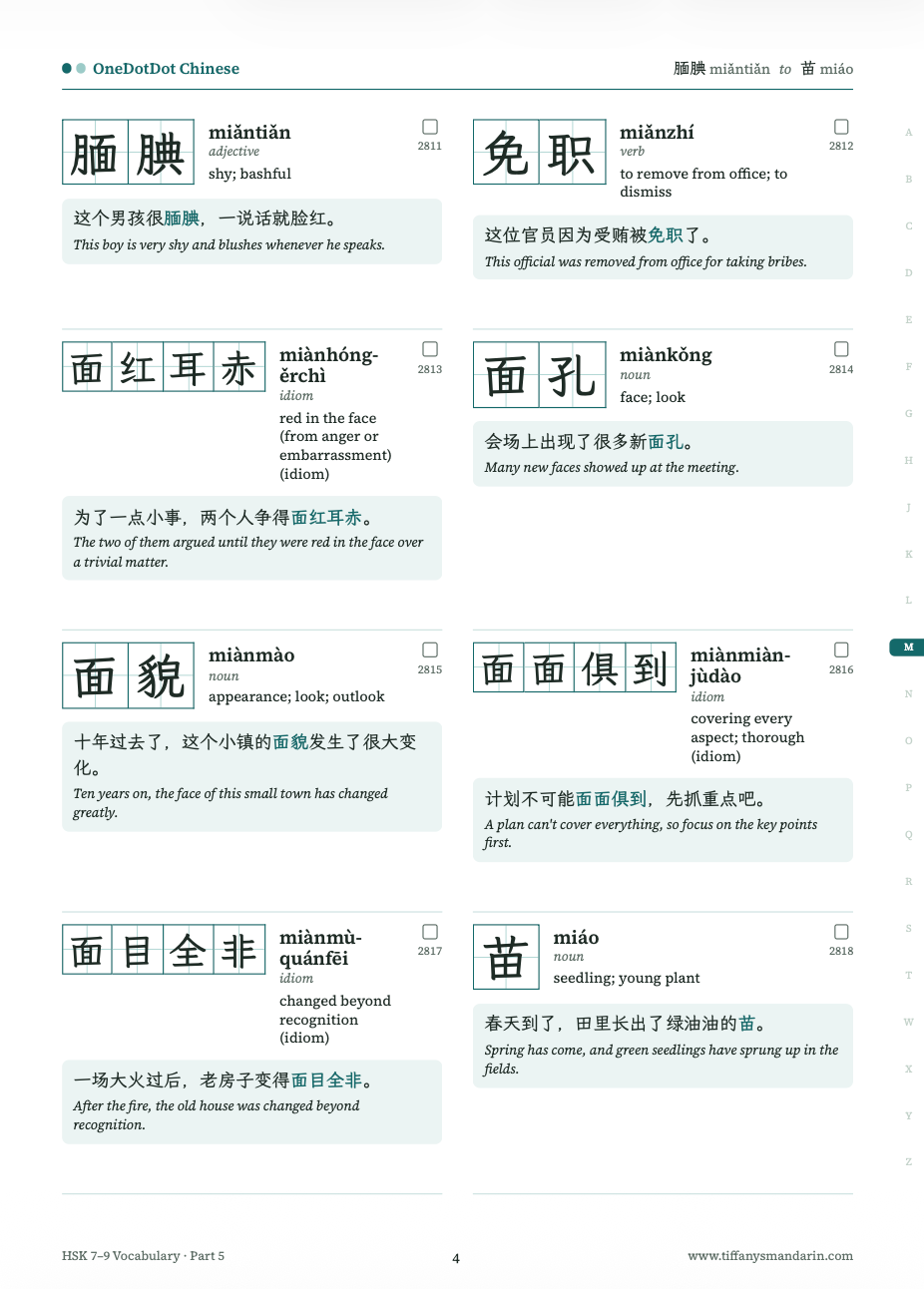 HSK 7-9 Vocabulary • Workbook (下) - Image 3