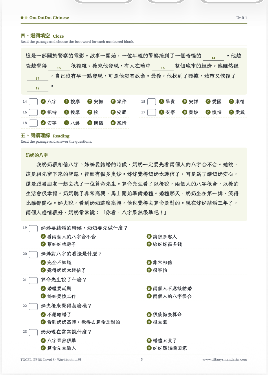 TOCFL Level 5 流利級 Vocabulary • Workbook - Image 5