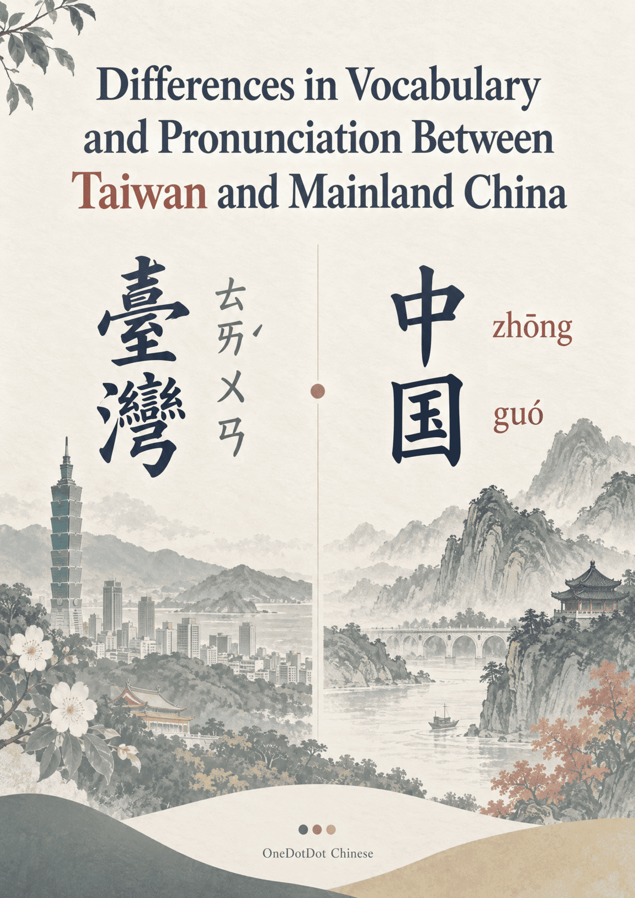 Taiwan and Mainland Vocabulary and Pronunciation Differences